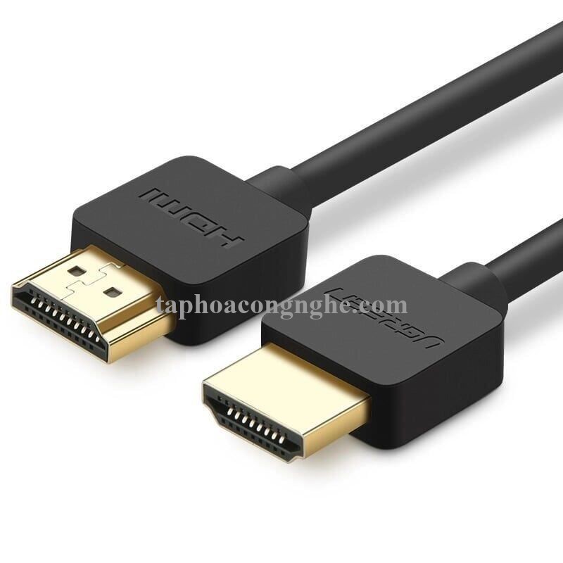 Ugreen 30822 0.5M màu Đen Cáp tín hiệu HDMI chuẩn 2.0 hỗ trợ phân giải 4K * 2K HD121 30030822